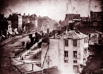 Boulevard du Temple, Paris, 3. Arrondissement, 1838 (Daguerreotypie)
